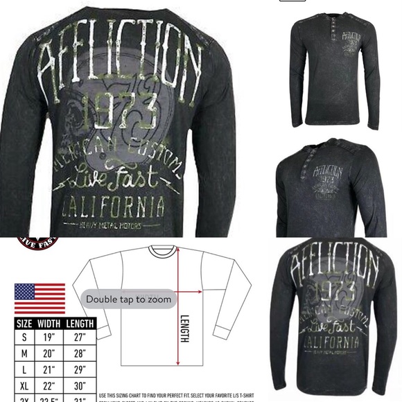 Affliction Henley - Picture 2 of 16